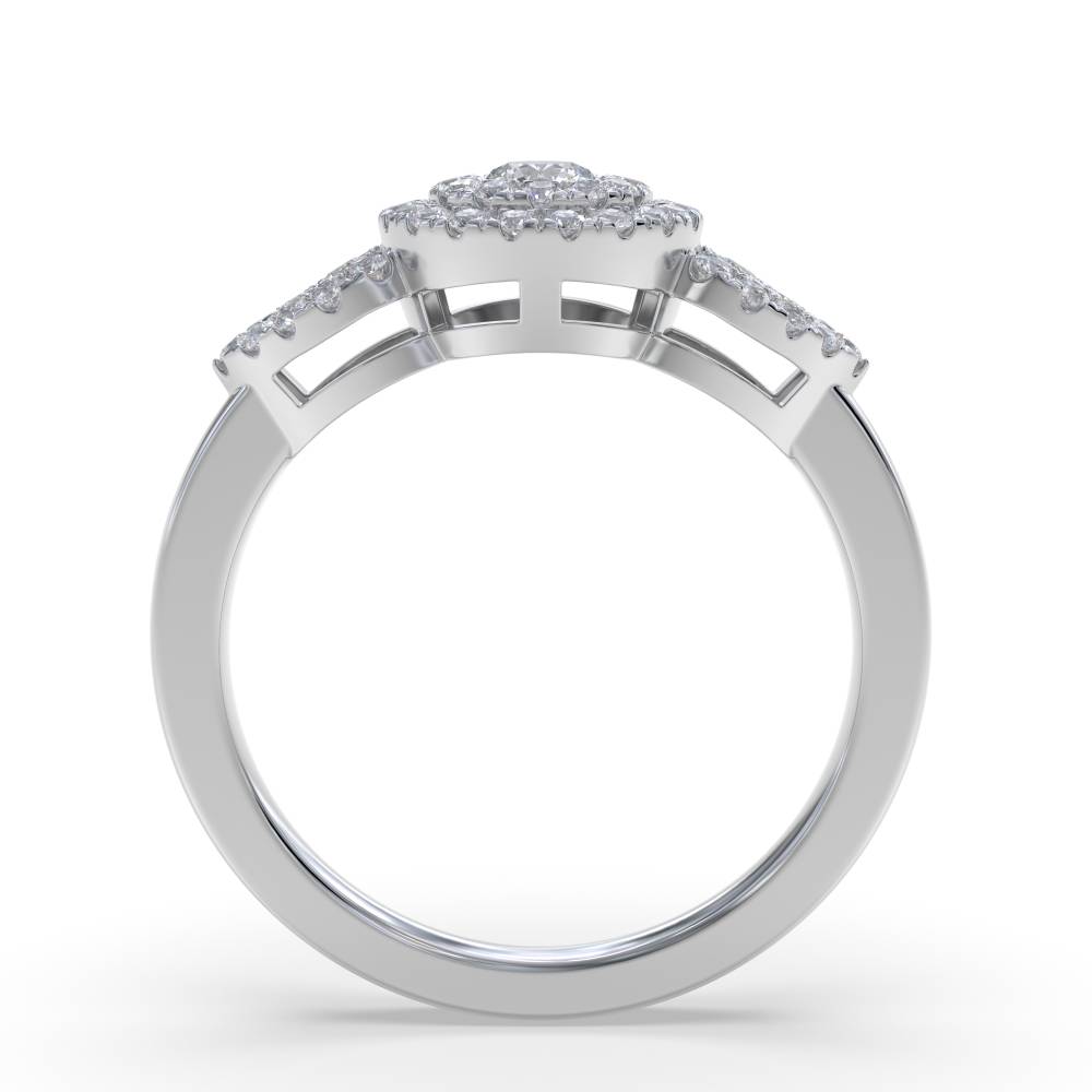 0.60ct Modern Round Diamond Dress Ring W