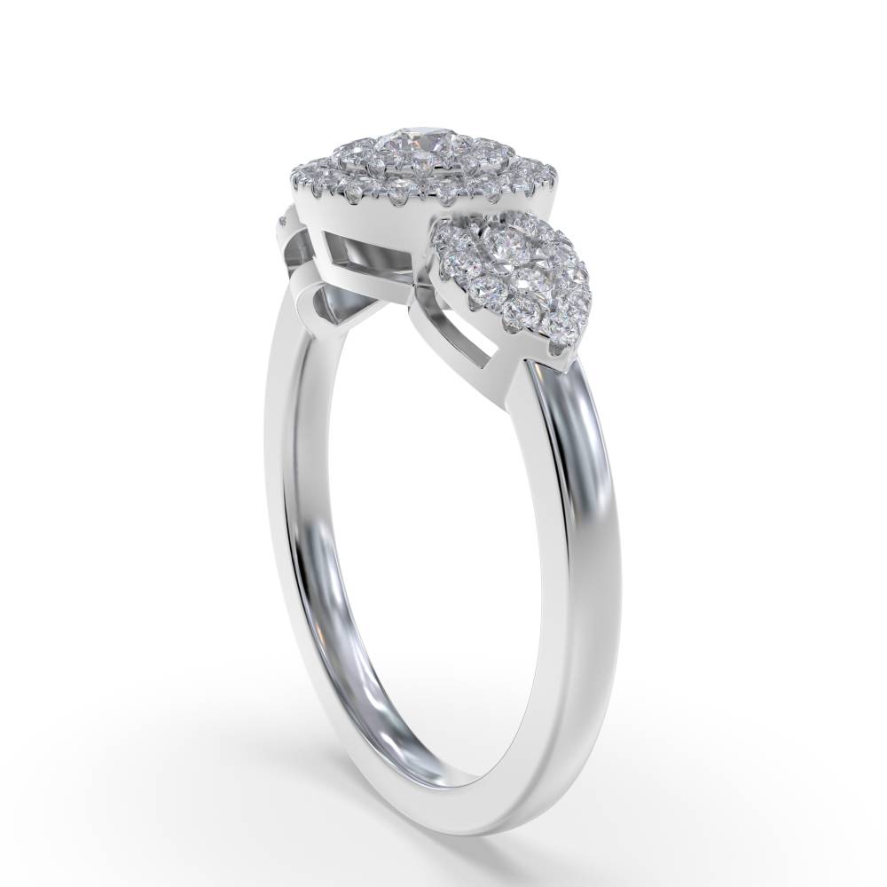 0.60ct Modern Round Diamond Dress Ring W