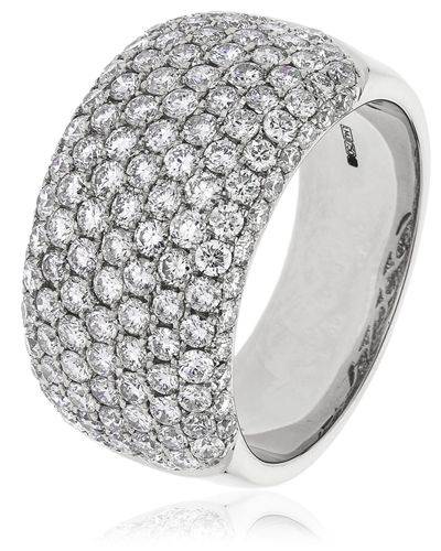 2.40ct Elegant Round Diamond Multi Row Dress Ring Image
