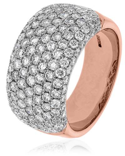 2.40ct Elegant Round Diamond Multi Row Dress Ring Image