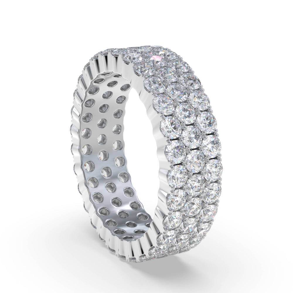 3.00ct Elegant Round Diamond Multi Row Dress Ring W