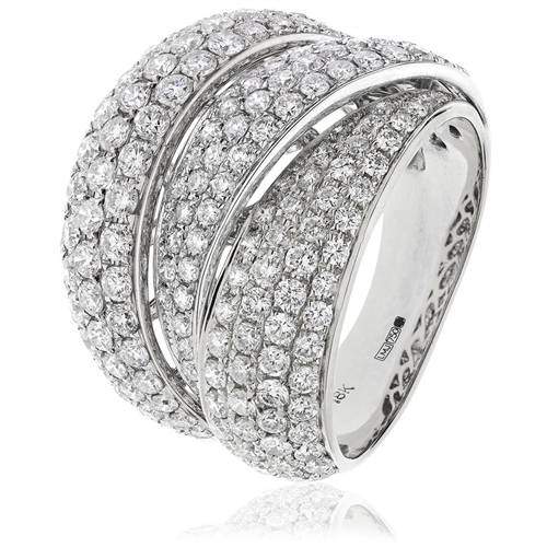 1.25ct Round Diamond Pave Dress Ring W