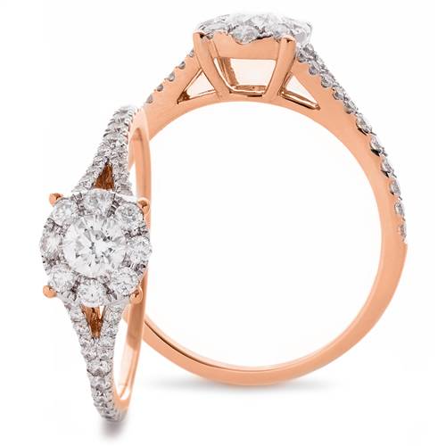 0.65ct Modern Round Diamond Designer Ring Image