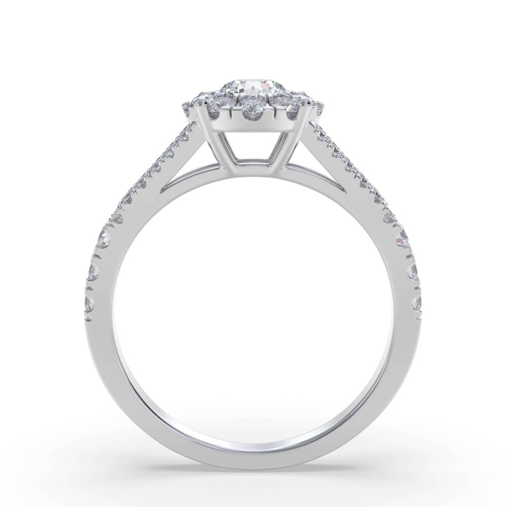 0.65ct Modern Round Diamond Designer Ring W