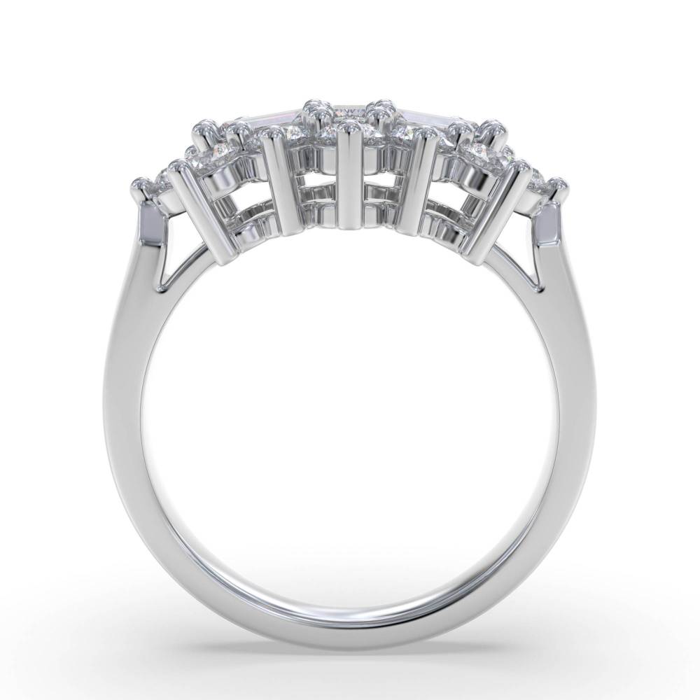 2.00ct Elegant Round & Baguette Diamond Dress Ring W