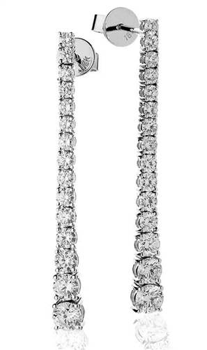 2.30ct Classic Round Diamond Drop Earrings W