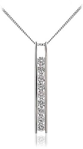 Classic Round Diamond Journey Pendant W