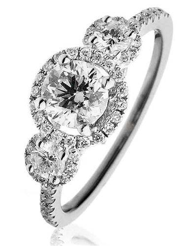 1.40ct Modern Round Diamond Designer Ring Image