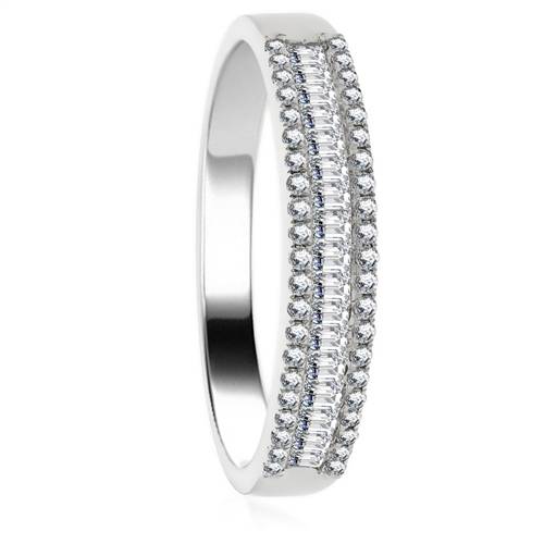 0.50ct Round & Baguette Diamond Dress Ring Image