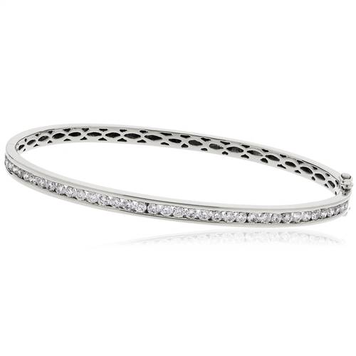 0.60ct VS/FG Round Cut Channel Set Bangle W