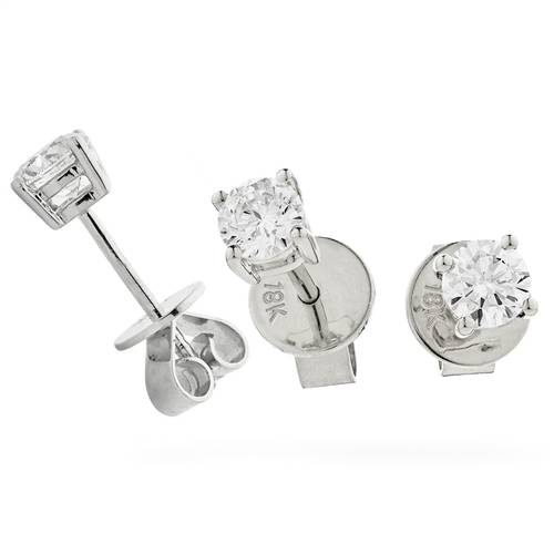 0.10ct VS/FG Round Stud Diamond Earrings W