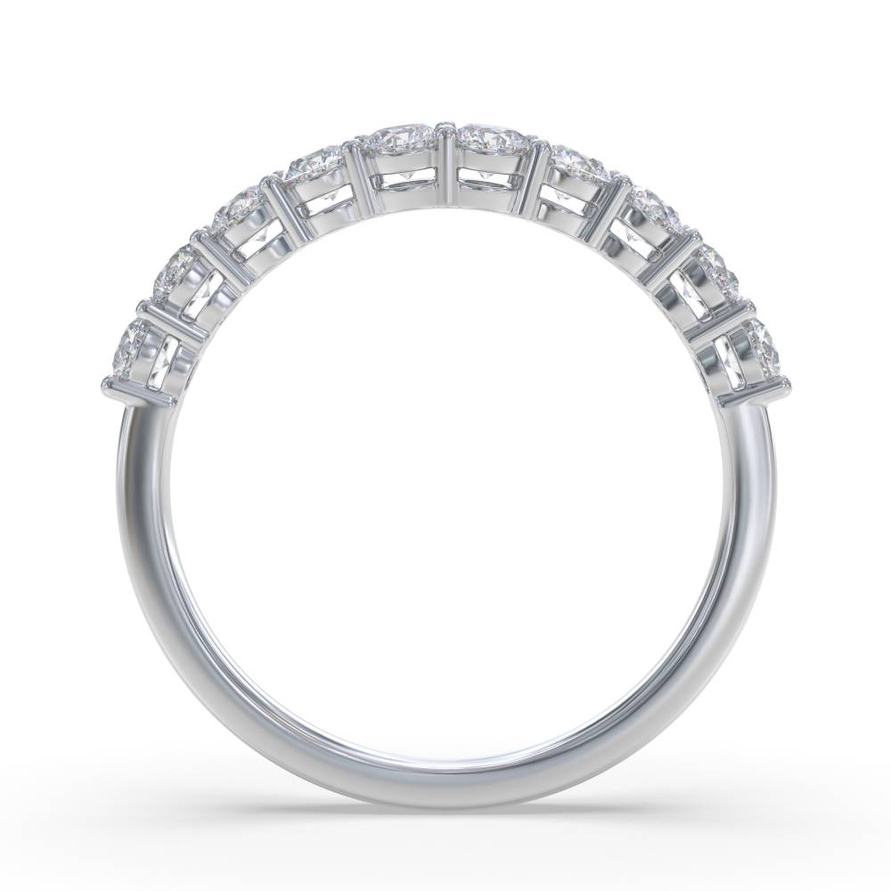 0.60ct VS/FG Round Cut Half Eternity Ring W