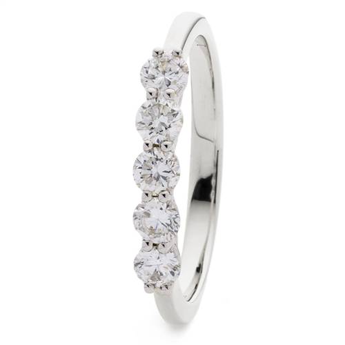 0.30ct VS/FG Round 5 Stone Diamond Ring W