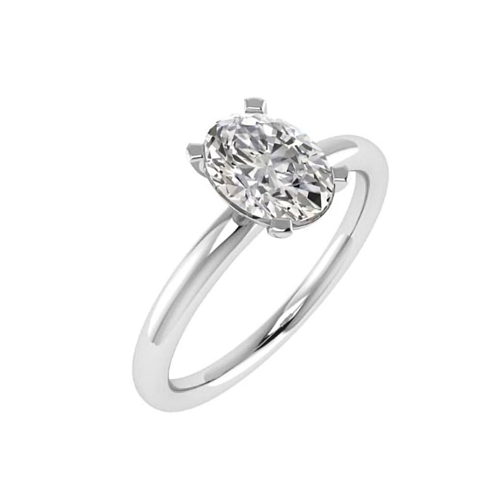 2.00ct I1/E Oval Solitaire Ring