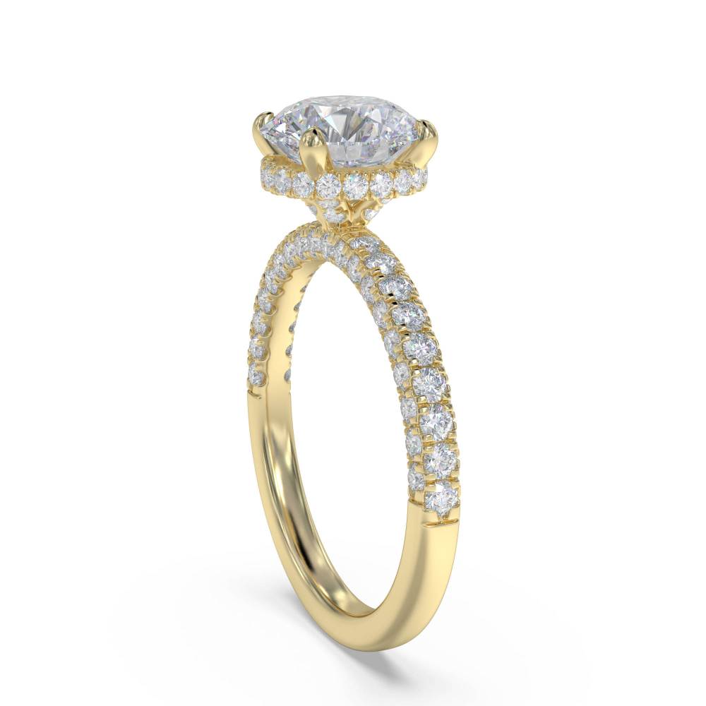 Vintage Round Diamond Engagement Ring Image