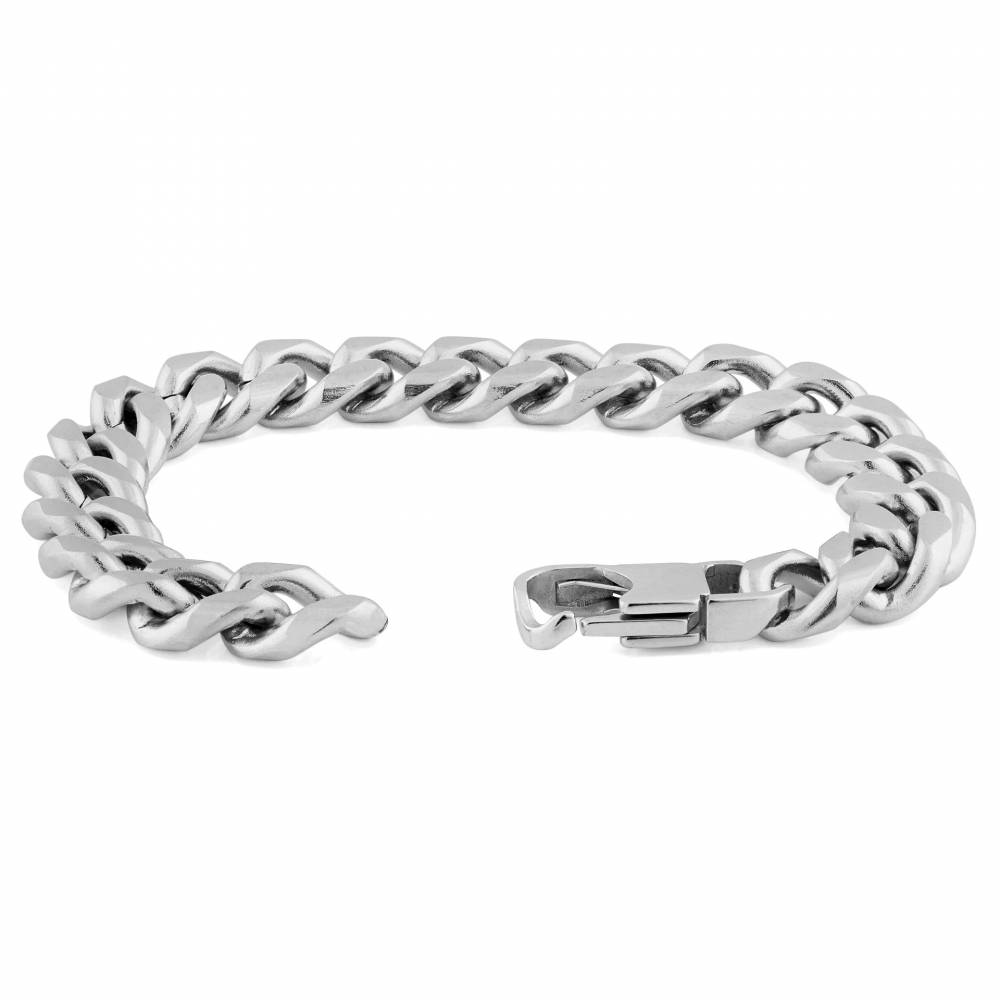 10mm SIlver Chain Bracelet W