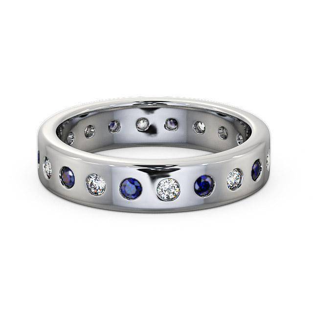1.00ct Mens Blue Sapphire and Diamond Ring Image