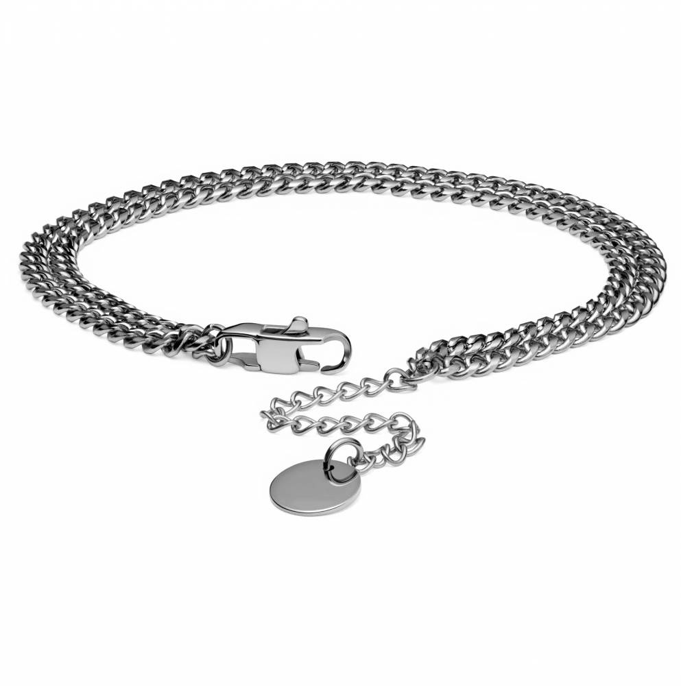 7mm SIlver Chain Bracelet W