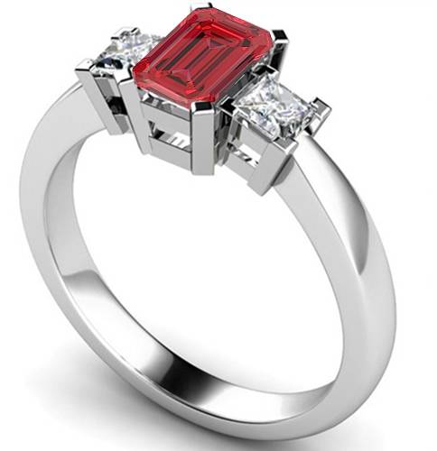 Emerald Ruby Gemstone Ring Image
