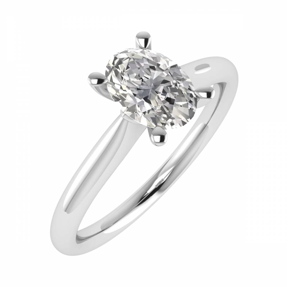 Oval Diamond Engagement Ring W