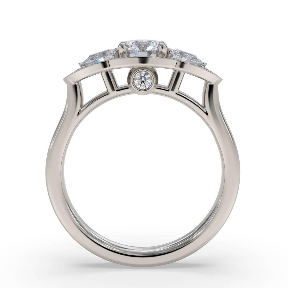 Round Diamond Designer Ring P