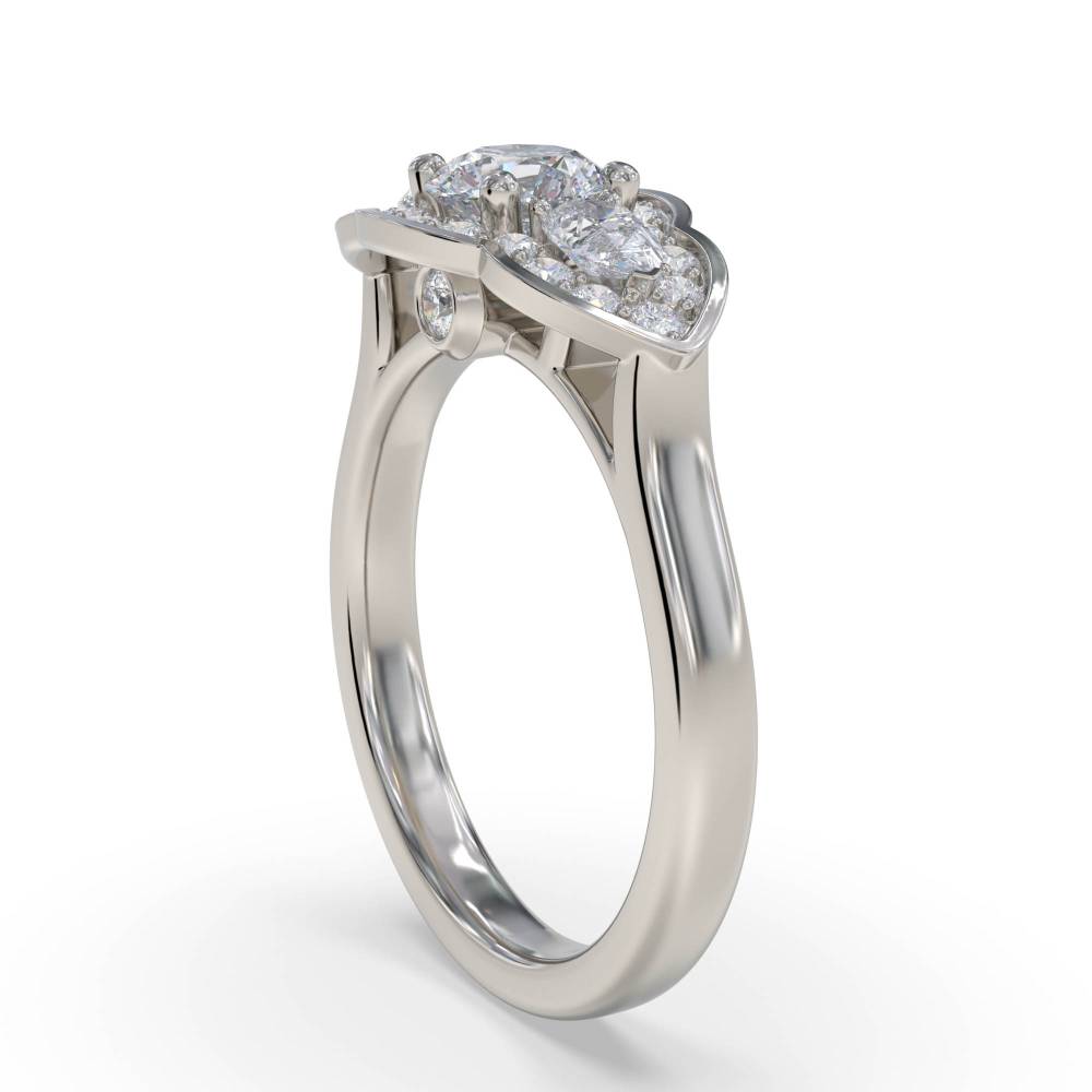 Round Diamond Designer Ring P