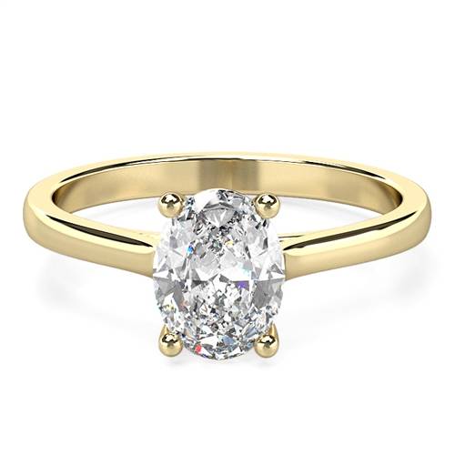 Traditional Oval Diamond Engagement Ring Y