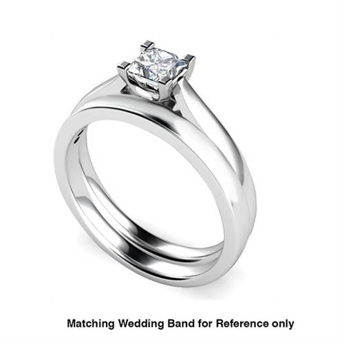 Princess Diamond Engagement Ring
 W