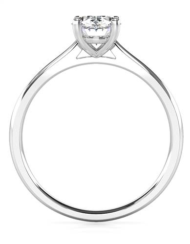 Elegant Oval Diamond Engagement Ring P