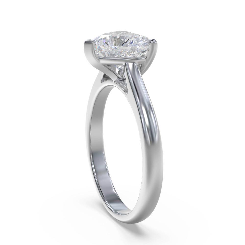 Classic Heart Diamond Engagement Ring W