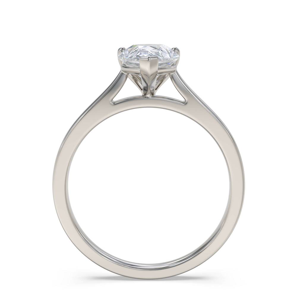 Classic Pear Diamond Engagement Ring set in Platinum