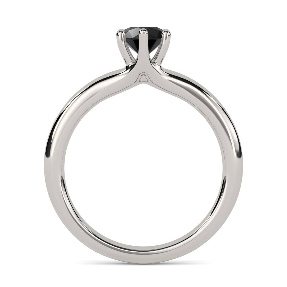 Black Diamond Solitaire Ring P