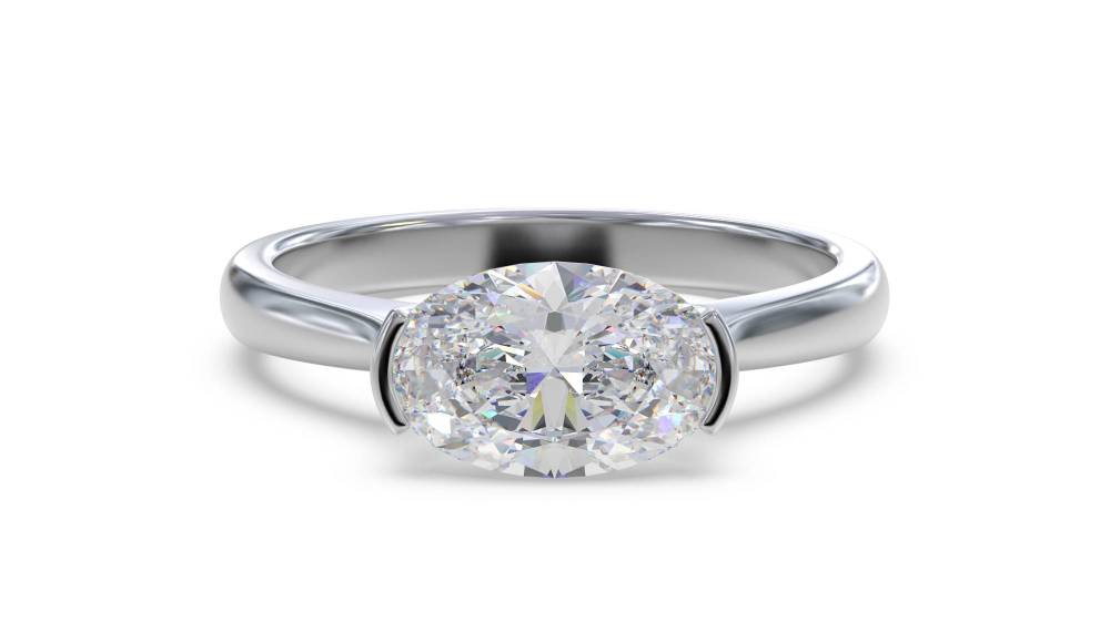 Traditional Oval Diamond Engagement Ring Image