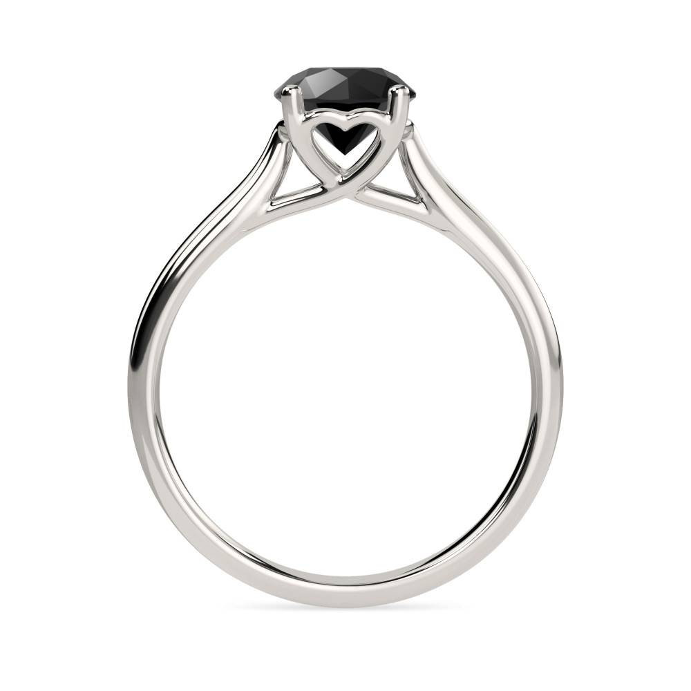 Black Diamond Solitaire Ring P