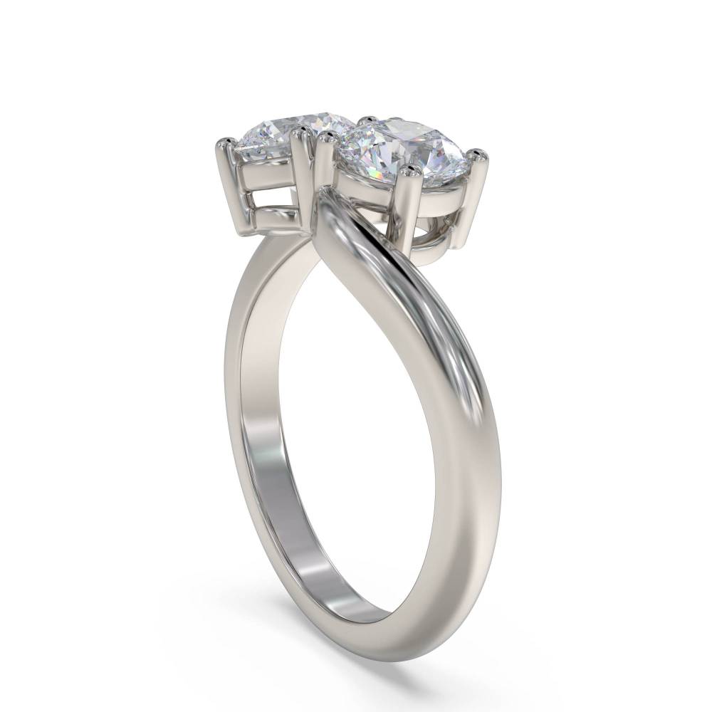 2 Stone Round Diamond Ring P