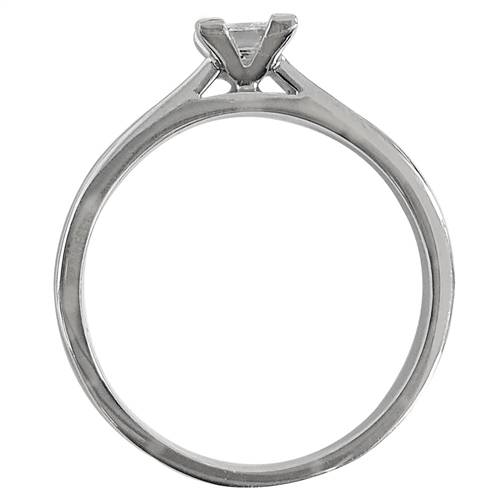 0.40ct SI2/E Princess Solitaire Engagement Ring