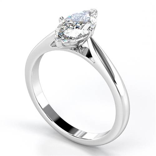Classic Marquise Diamond Engagement Ring
 Image