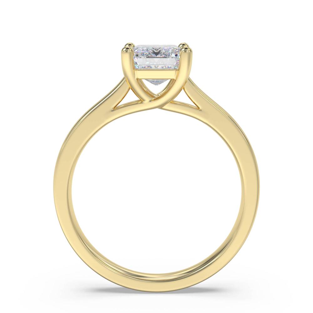 Modern Emerald Diamond Engagement Ring Image