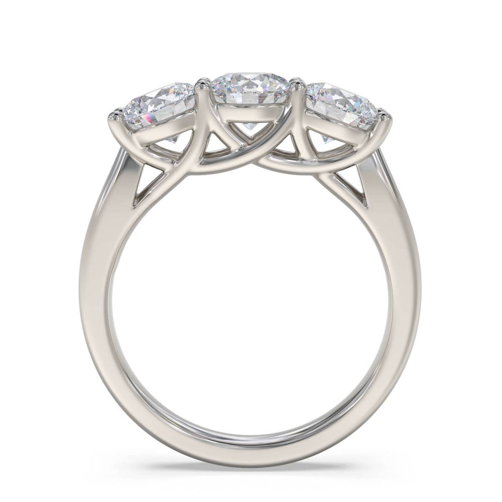 Classic Round Diamond Trilogy Ring P