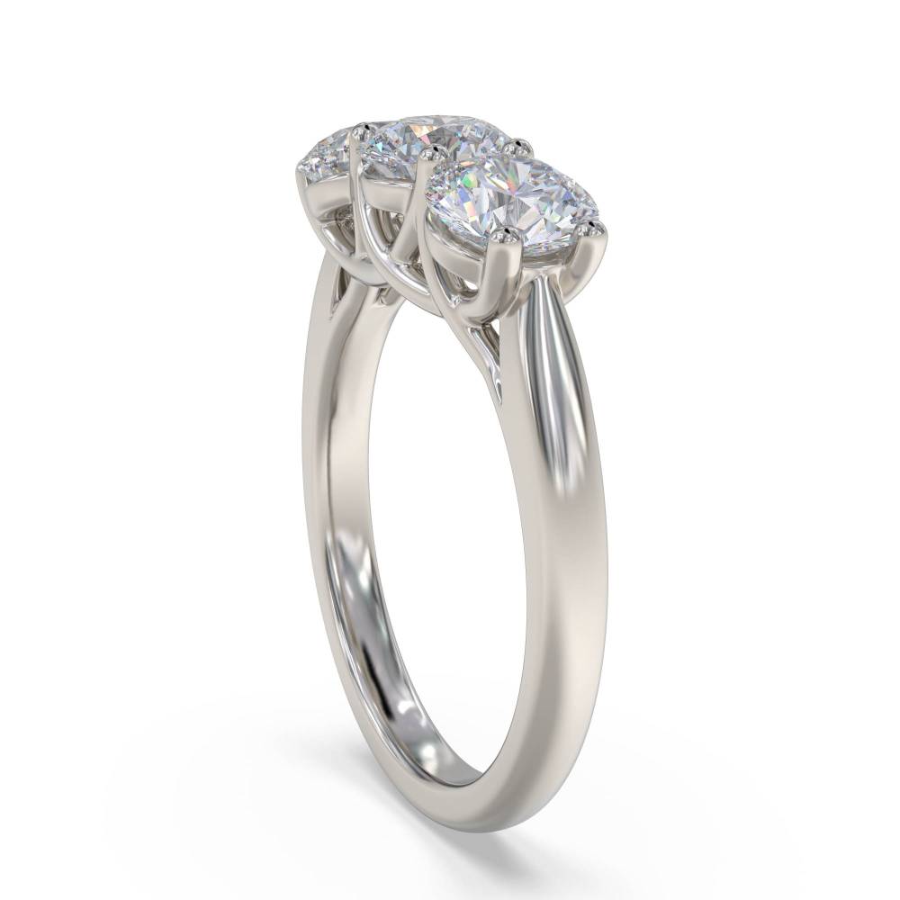 Classic Round Diamond Trilogy Ring P