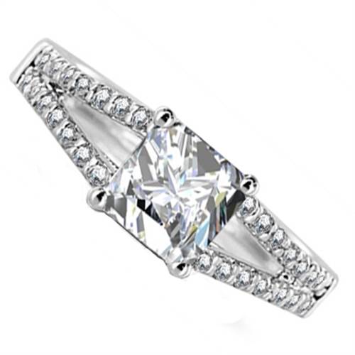 Princess Diamond Shoulder Set Ring W