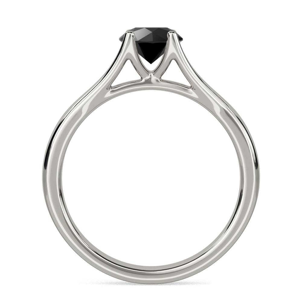 Black Diamond Solitaire Ring P