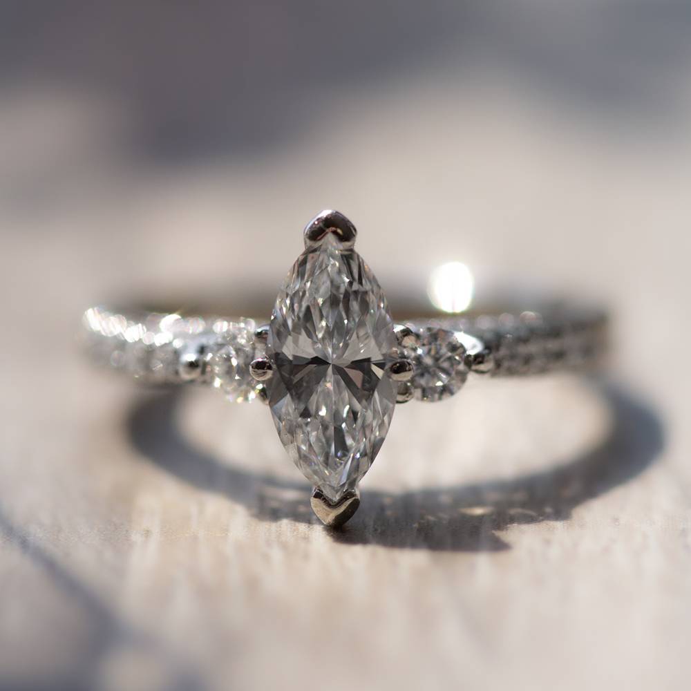 Unique Marquise Diamond Designer Ring P