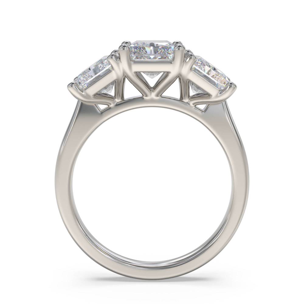 Radiant Diamond Trilogy Ring Image
