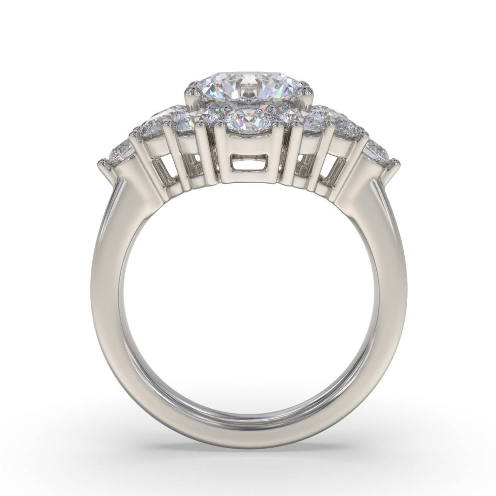 Round Diamond Designer Ring P