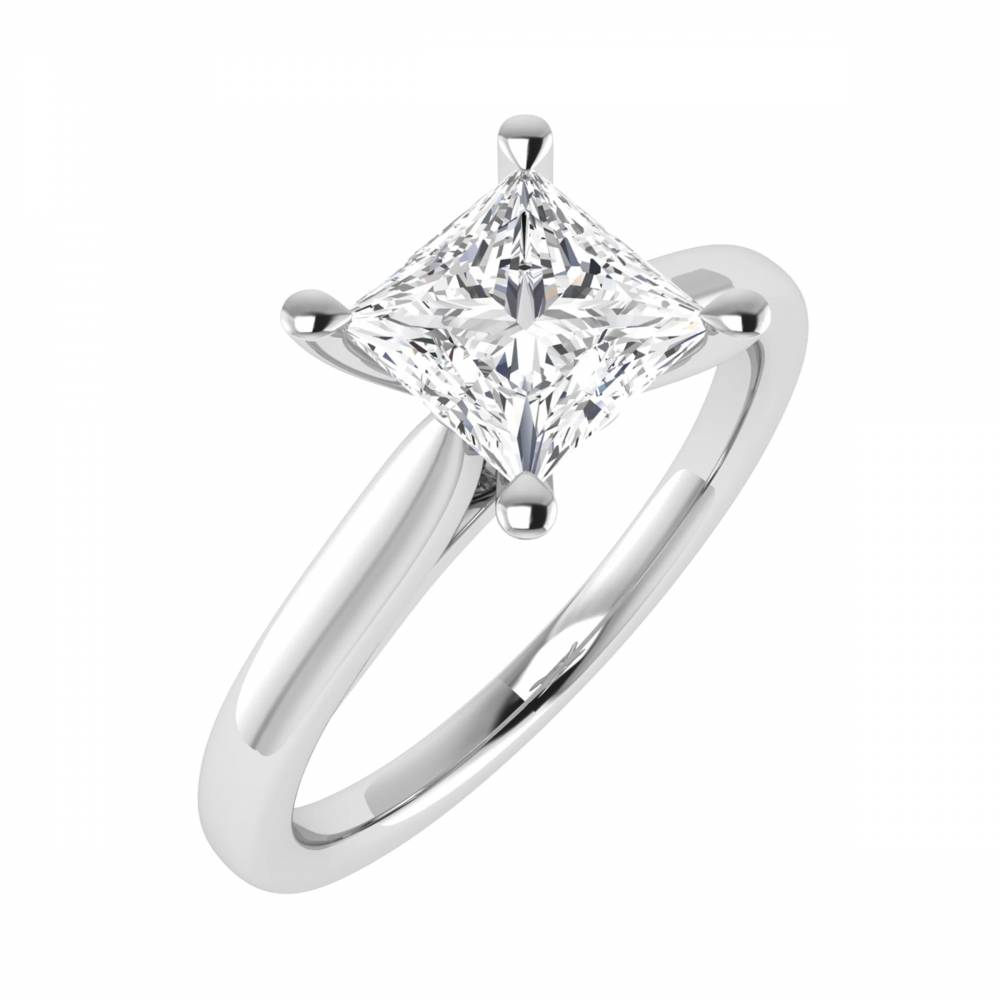 Princess Diamond Engagement Ring set in Platinum