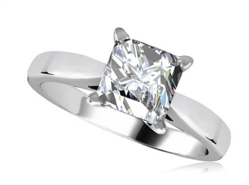 Modern Princess Diamond Engagement Ring P