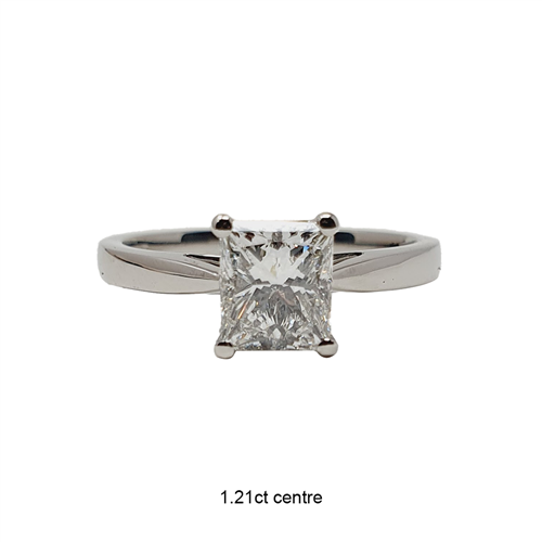 Modern Princess Diamond Engagement Ring P