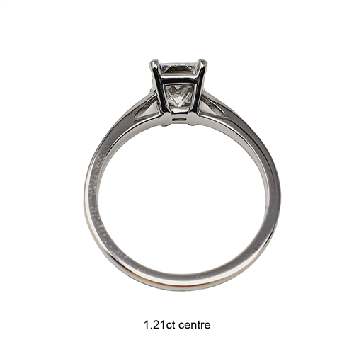 Modern Princess Diamond Engagement Ring P