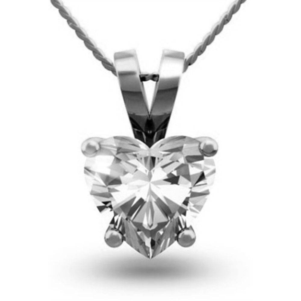 0.15 SI/G-H Heart Diamond Solitaire Pendant W